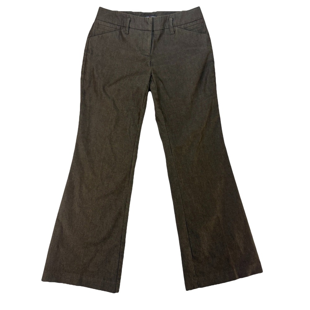 New York & Company Women's Brown Wide-Leg Dress Pants Stretch Size 2 Petite